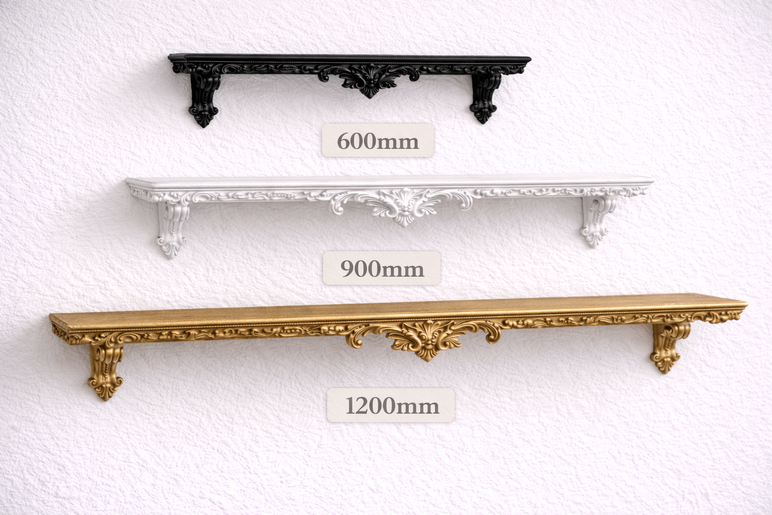 MyShelf™ Baroque Ornate Floating Shelf