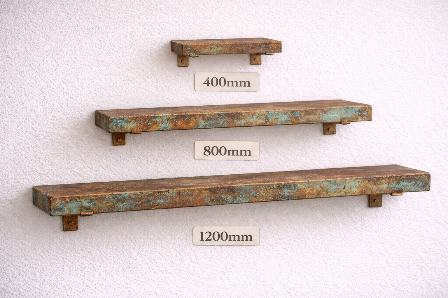 MyShelf™ Patina Copper Floating Shelf