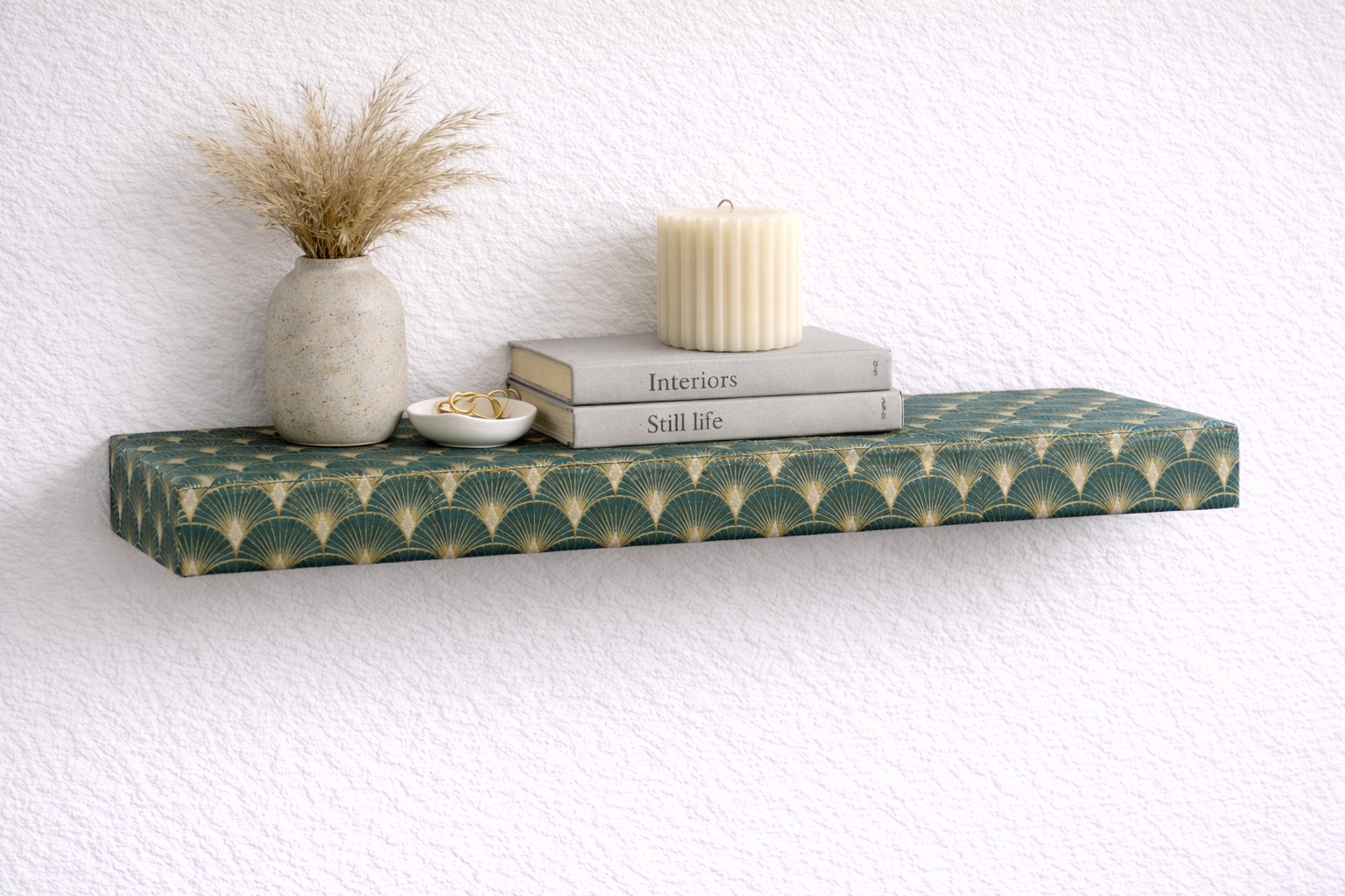 MyShelf™ Art Deco Fabric Wrapped Floating Shelf
