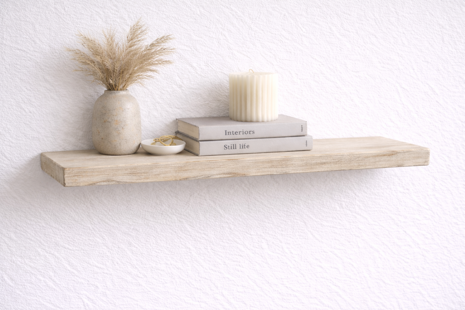 MyShelf™ Bleached Driftwood Floating Shelf