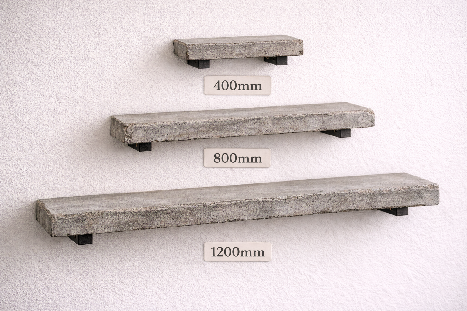 MyShelf™ RUSTIC Concrete Floating Shelf